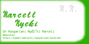 marcell nyeki business card